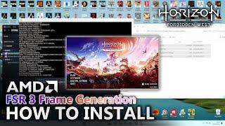 How to install AMD FSR 3 Frame Generation on Horizon Forbidden West Complete Edition