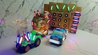 How to make mini truck at home | mini dj  light setup | mini dj stage setup | small dj setup making