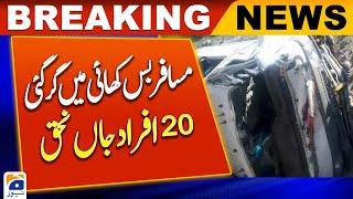 20 dead after bus falls into ravine in Gilgit Baltistan's Diamer