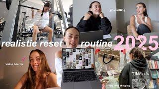 Our realistic 2025 RESET: vision boards, goal planning, workouts, moving,  trying the ninja creami