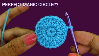 @sara1111 BASICS OF CROCHET | How To Crochet MAGIC CIRCLE PERFECTLY |simple method  #crochet