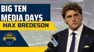 Big Ten Media Days 2024: Michigan FB Max Bredeson on why the Wolverines will keep having success