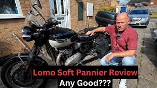 £70 Lomo Soft Pannier 60 Litre Real World Review thorugh Europe covering 2700 miles in bad weather
