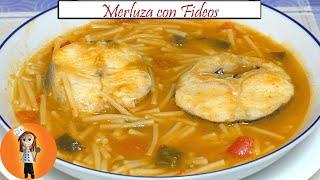 Merluza con Fideos | Receta de Cocina en Familia