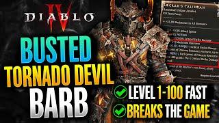 Diablo 4 - Whirlwind Dust Devil Barbarian Leveling Build Guide (1-100) | Best Barb Build Season 5