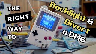 The RIGHT Way to Backlight and Bivert a DMG GameBoy