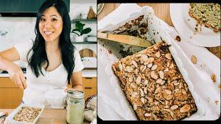 Making MATCHA ALMOND LOAF | CASUAL COOKING with HONEYSUCKLE