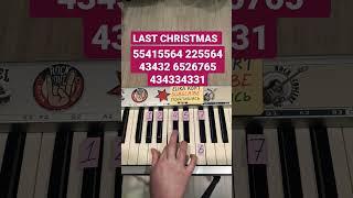 Last Christmas George Michael #lastchristmas  #georgemichael  #shorts #pianotutorial