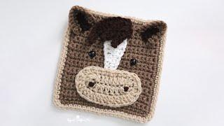 Crochet Horse Square