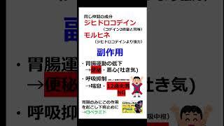 【薬剤師が1分で解説】コデインの効能・副作用・依存性【パキるな危険】