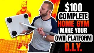 $100 Complete Home Gym - Make Your Own Platform DIY - Resistance Band Training