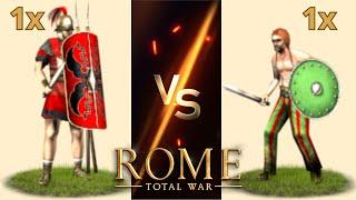 Can Hastati Beat Barbarian T2 Basic Infantries in OG Rome: Total War?