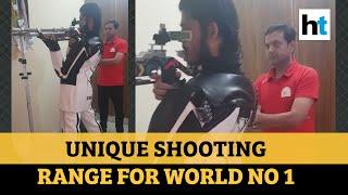 Watch: Coach creates shooting range inside 3bhk flat for world no. 1 air rifle shooter