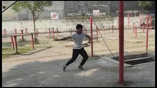 PMA 150 boy doing obstacles in NOOR FORCES ACADEMY Tipu Road BRANCH