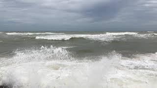 Rough Sea waves at a Sri Lankan Beach