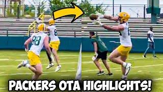 Packers TE Luke Musgrave Making PLAYS! Jordan Love Throwing! Packers OTA Highlights!