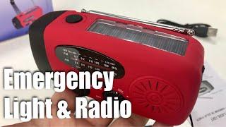 Hand Crank Dynamo Solar Emergency NOAA Weather Radio Review