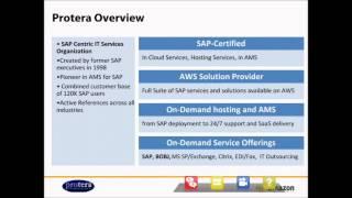 Webinar: Running SAP DR Systems on the AWS Cloud