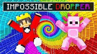 NOOB vs PRO: IMPOSSIBLE RAINBOW DROPPER Challenge In Minecraft!