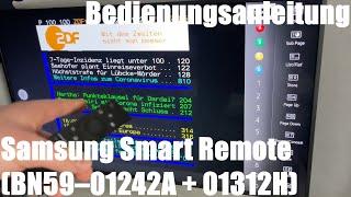 Samsung Smart Remote (BN59–01242A + BN59-01312H) Fernbedienung (Multifunktional) Bedienungsanleitung