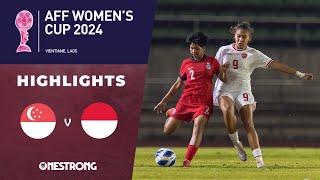 Highlights: Singapore 0 - 3 Indonesia | Lionesses defeated in AFF Women's Cup 2024 semi-finals