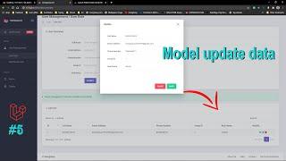 Model update data form databases with message Laravel