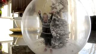 Snow Diorama Glass Ornament