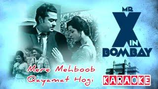 Mere Mehboob Qayamat Hogi Karaoke | #originalmusicvideo | #kishorekumar | Mr. X In Bombay | #Oldhits