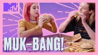 MUKBANG Feast    w/ Carly & Erin! | Fad  or Fab  | MTV