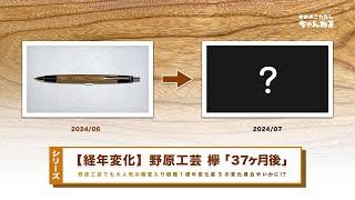 【シリーズ】野原工芸のペンの経年変化「欅(ケヤキ)」購入約37ヶ月後