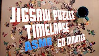 Jigsaw Puzzle ASMR Timelapse 60 Minutes Relaxing Puzzle Time No Talking