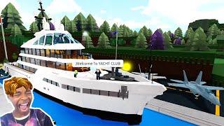 Roblox BUILD A BOAT Funny Moments TROLLING(YACHT CLUB)