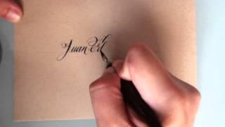 caligrafia el caligrafo -  copperplate inglesa con pluma