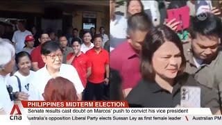 Philippines midterm election: Early results hint at trouble for President Marcos' hold on Congress