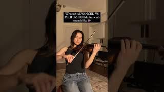 ADVANCED VS PROFESSIONAL Violinist...#shorts
