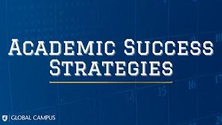 Academic Success Strategies (Webinar)