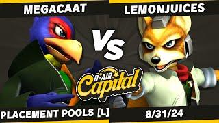 D-AIR CAPITAL - Megacaat (Falco) VS. Lemonjuices (Fox) - Placement Pools [L]