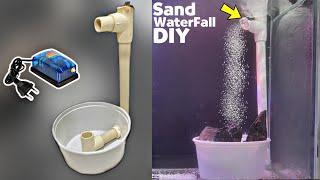 DIY Sand Waterfall for Aquarium | How to make aquarium underwater waterfall Decoration