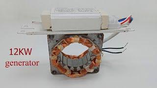 Self Running Free Energy 240V 12KW Motor Device 100% from magnet coil How to make at home