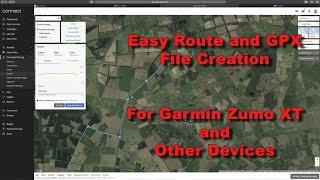 Garmin Hack - Easy Route and GPX File creation for Garmin Zumo XT and other devices