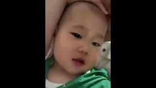 居然把一个5.2斤的娃娃养这么大了 #funny #cute #baby #萌娃