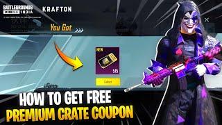 Get Free Premium Crate Coupon in BGMI & Pubg Mobile | Collect Now