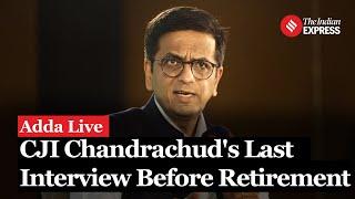 Live I  CJI Chandrachud's Last Interview Before Retirement I Supreme Court of India