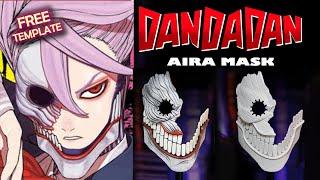 How to Make Aira's Mask from Dandadan - Free Template Foam or Cardboard - Acrobatic Silky Cosplay