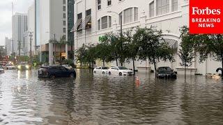 Deluge Floods Downtown Miami Streets In First Tropical Threat Of Season