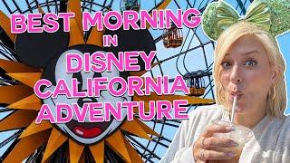 Disney ROPE DROP: Disney California Adventure | Best Morning Rides, Breakfast, Crowds In Disneyland