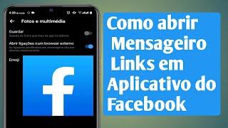 Como abrir links de vídeo do Messenger no Facebook AppFix Abrir links no navegador padrão