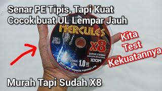 Senar PE Under 50K Tipis Tapi Kuat dan Sudah X8