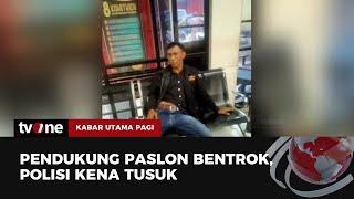 Ricuh! Pendukung Paslon Bentrok di Palembang, Polisi Kena Tusuk | Kabar Utama Pagi tvOne