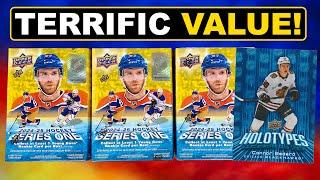 Opening (3) 2024-25 Upper Deck Series 1 Hockey Retail Blaster Boxes